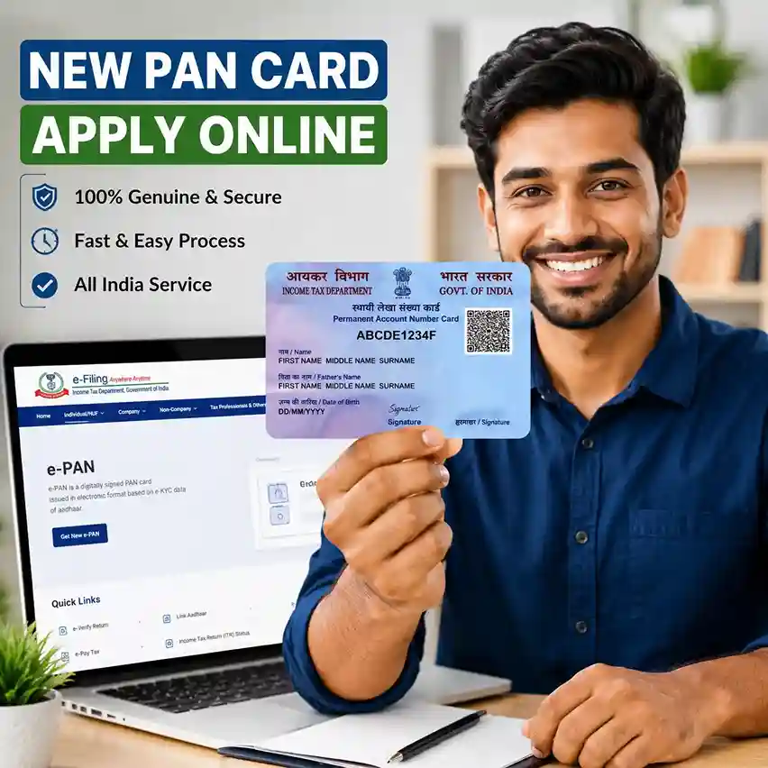 New PAN Card Apply Online | New PAN Card Registration Service | Fast, Secure & Affordable | Digital Indian Store