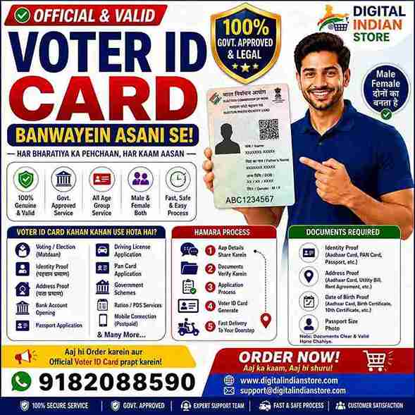 Voter ID Card Kho Gaya Hai? Sirf Kuchh Steps Mein Recover Karwaye Online | Lost Voter ID Card Assistance | Digital Indian Store