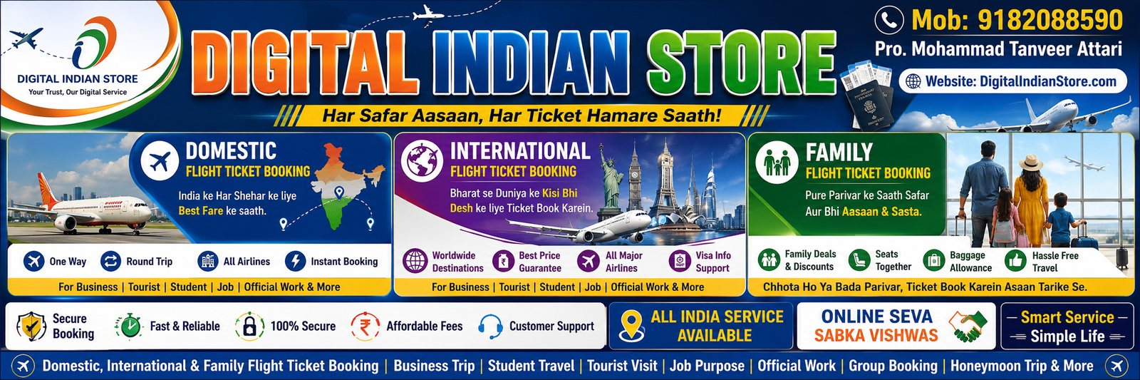 Flight Ticket Booking Online
